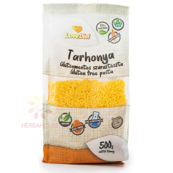 Obrázok pre LoveDiet Bezlepkové kukuričné cestoviny tarhoňa (500g)
