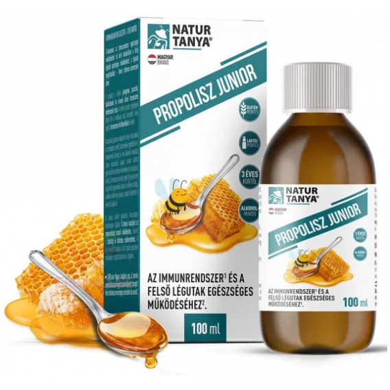 Obrázok pre Natur Tanya Propolis Junior sirup s propolisom, acerolu, vitamínom C, tymianom, echinaceou a eukalyptovým medom (100ml)