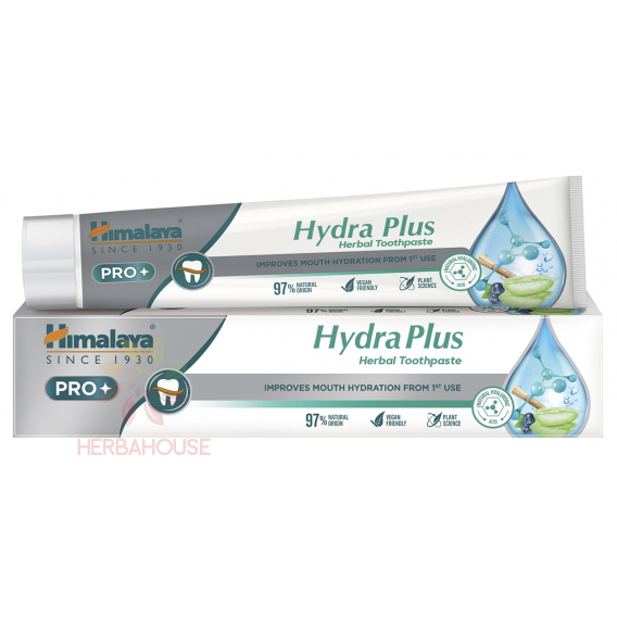 Obrázok pre Himalaya PRO Hydra Plus hydratačná zubná pasta s kyselinou hyalurónovou, aloe vera a výťažkom z čučoriedok (75ml)
