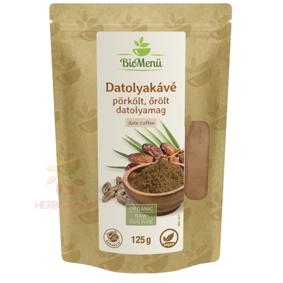 Obrázok pre BioMenü Bio Datľová bezkofeínová káva z pražených datľových kôstok (125g)
