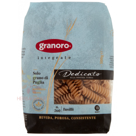 Obrázok pre Granoro Celozrnné cestoviny z tvrdej pšenice - fusilli (500g)