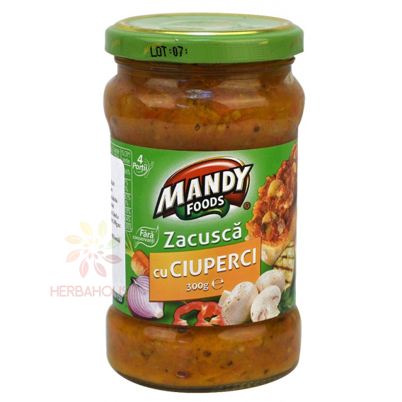 Obrázok pre Mandy Zakuska zeleninová nátierka s baklažánom a hubami (300g)