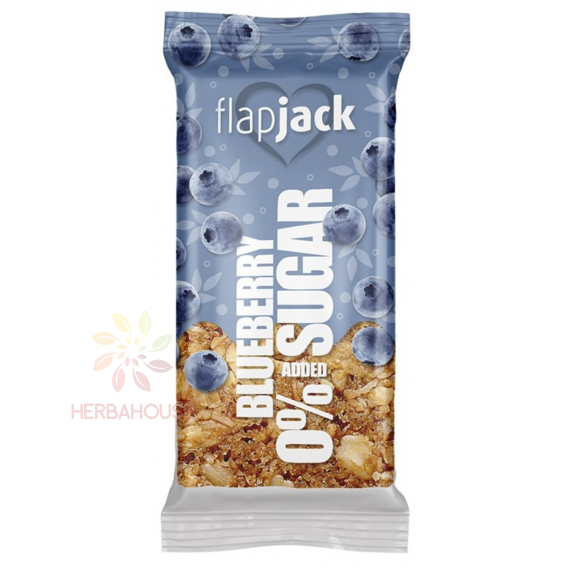 Obrázok pre FlapJack ZERO Ovsená tyčinka s čučoriedkami bez pridaného cukru (100g)