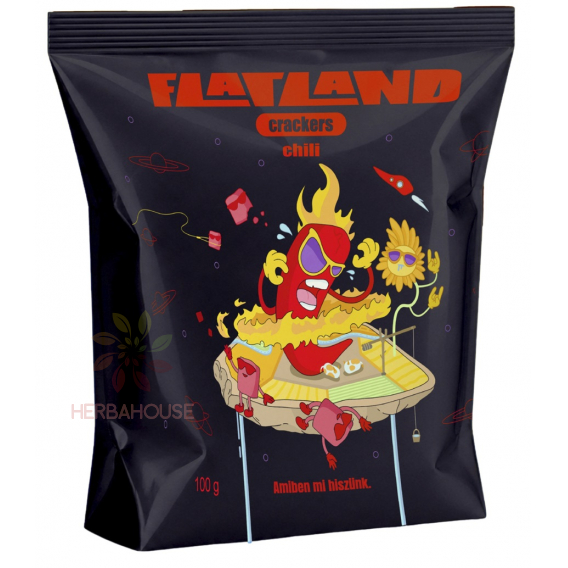 Obrázok pre FlatLand Bezlepkové krekry - gouda a chili (100g)