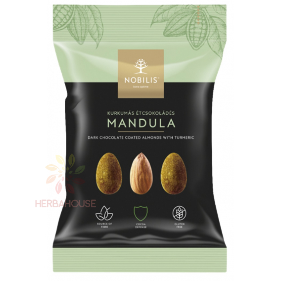 Obrázok pre Nobilis Mandle v horkej čokoláde s kurkumou a citrónom (50g)