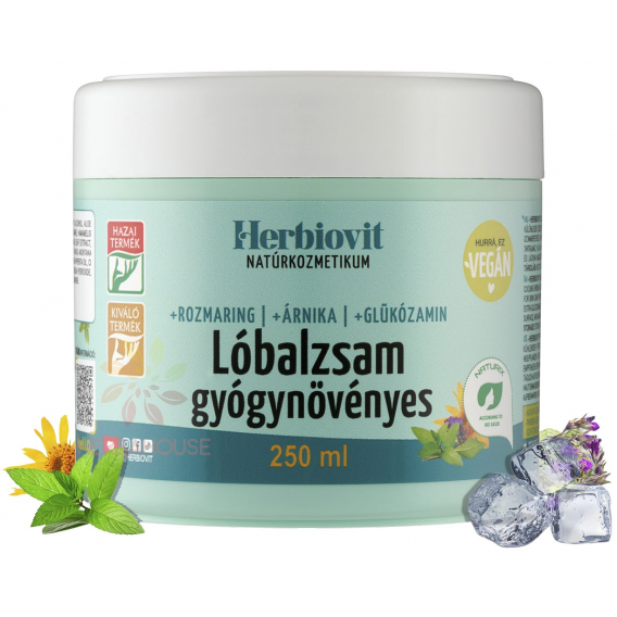 Obrázok pre Herbiovit Bylinný chladivý konský balzam na svaly s glukozamínom (250ml)