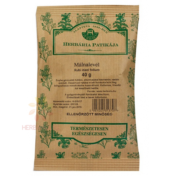 Obrázok pre Herbária sypaný čaj Malina list (40g)