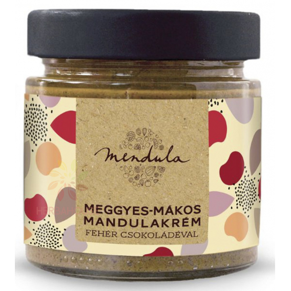 Obrázok pre Mendula Mandľový krém s višňami, makom a bielou čokoládou (180g)