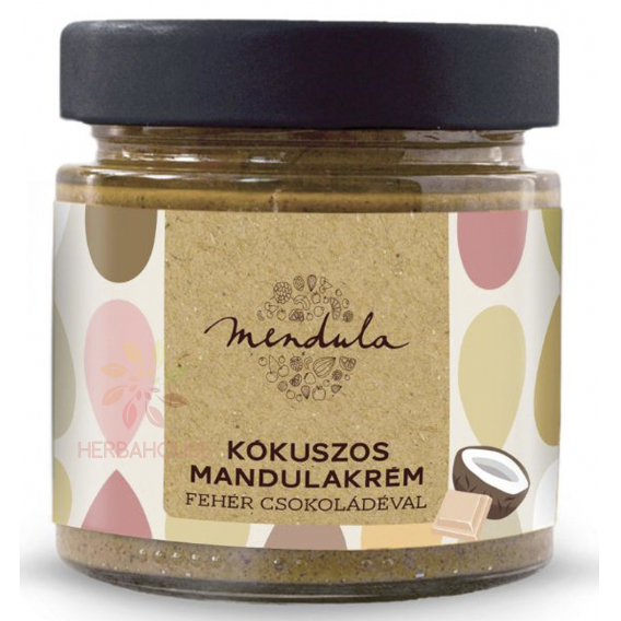 Obrázok pre Mendula Mandľový krém s kokosom a bielou čokoládou (180g)