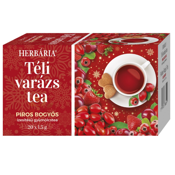Obrázok pre Herbária Zimné čaro Porciovaný ovocný čaj s červeným bobuľovým ovocím (20ks)
