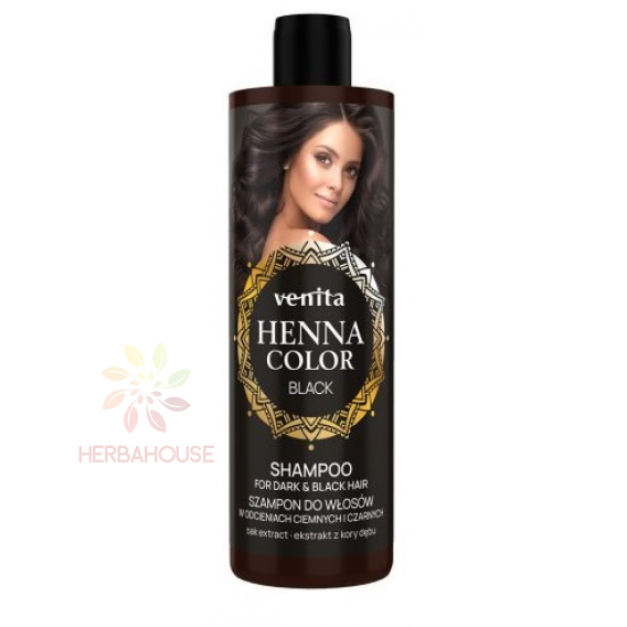 Obrázok pre Venita ​Henna Color Shampoo, šampón na čierne a tmavé vlasy (250ml)