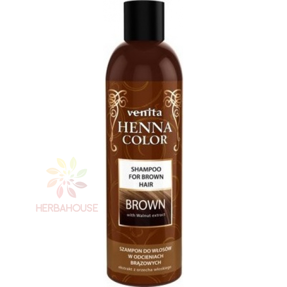 Obrázok pre Venita ​Henna Color Shampoo, šampón na hnedé a tmavé vlasy (250ml)