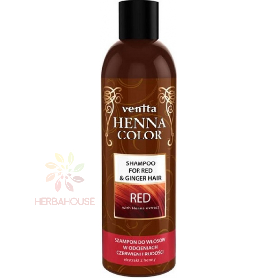 Obrázok pre Venita ​Henna Color Shampoo, šampón pre vlasy v odtieňoch červenej (250ml)