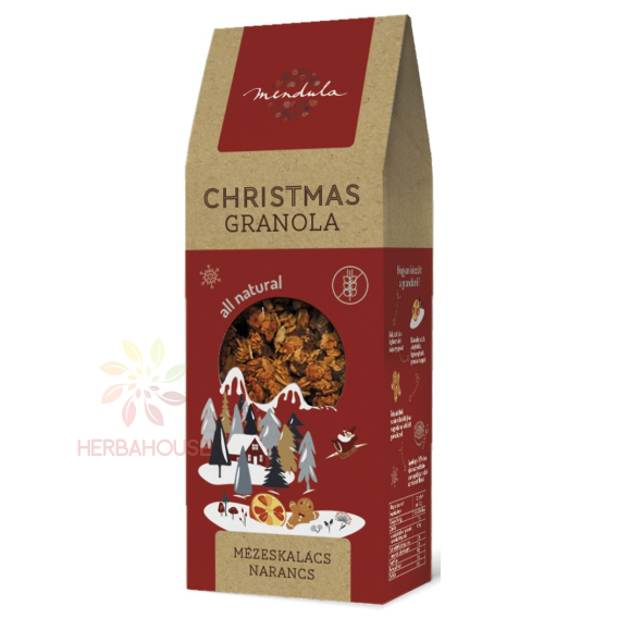 Obrázok pre Mendula Bezlepková granola s perníkovým korením a pomarančom (250g)