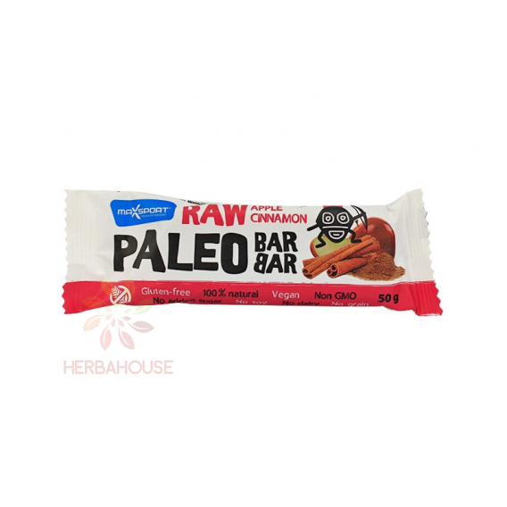 Obrázok pre Max Sport Paleo Raw Bar tyčinka jablko a škorica (50g)