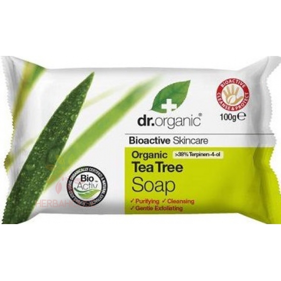 Obrázok pre Dr. Organic Bio mydlo Tea Tree - čajovník (100g)