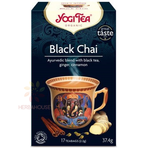 Obrázok pre Yogi Tea® Black Chai Bio Ajurvédsky čierny čaj  zázvor, škorica  (17ks)