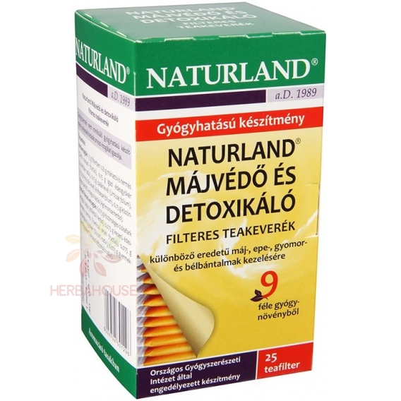 Obrázok pre Naturland Porciovaný čaj na pečeň a detoxikáciu (25ks)