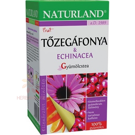 Obrázok pre Naturland Porciovaný čaj brusnica a echinacea (20ks)