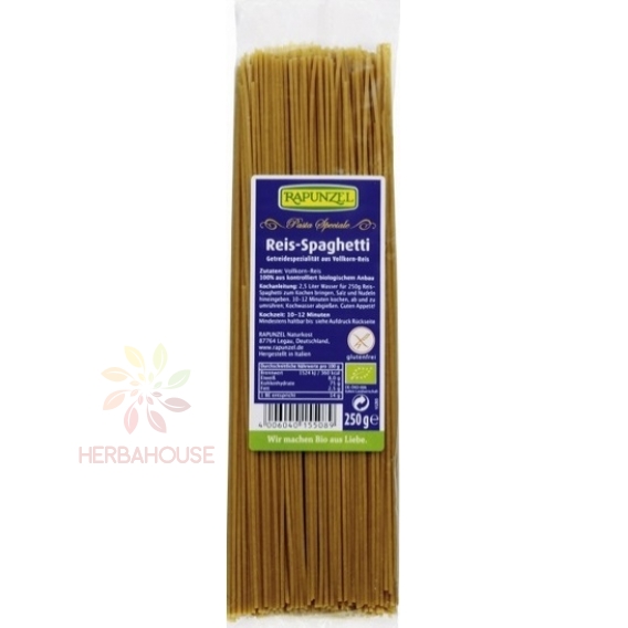 Obrázok pre Rapunzel Bio Bezlepkové cestoviny celozrnné ryžové - špagety (250g)