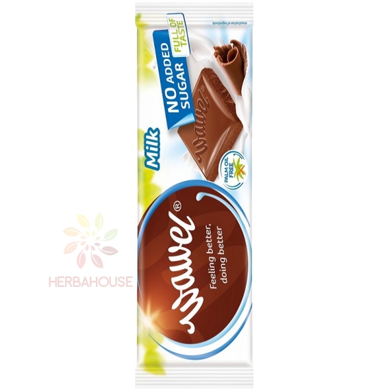 Obrázok pre Wawel Mliečna čokoláda bez cukru (30g)
