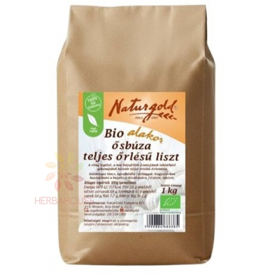 Obrázok pre Naturgold Bio celozrnná múka z pšenice jednozrnnej Alakor (1000g)