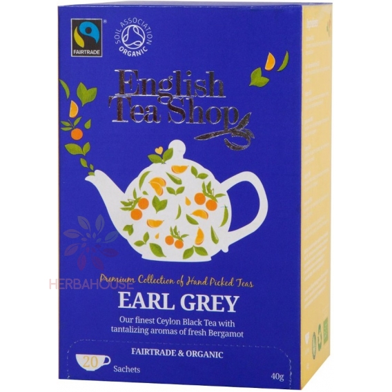 Obrázok pre English Tea Shop Bio Čierny čaj Earl Grey s bergamotom (20ks)