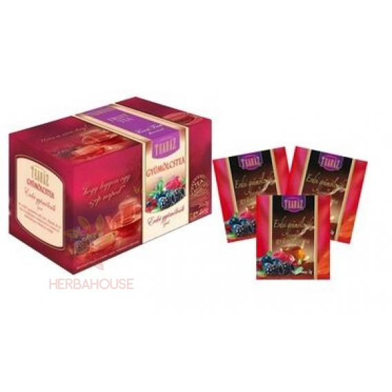 Obrázok pre Gárdonyi Teaház Porciovaný ovocný čaj s príchuťou lesného ovocia – ibištek, jablko, baza, šípky, čučoriedky (20ks)