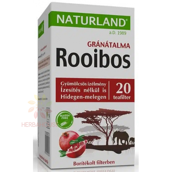 Obrázok pre Naturland Porciovaný čaj Rooibos a granátové jablko (20ks)
