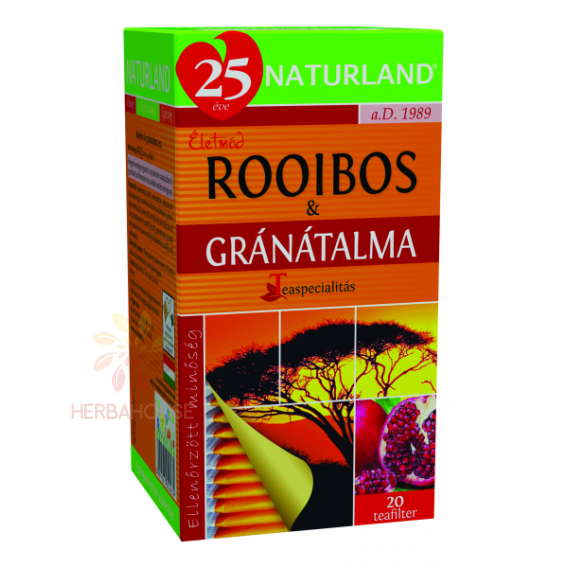 Obrázok pre Naturland Porciovaný čaj Rooibos a granátové jablko (20ks)