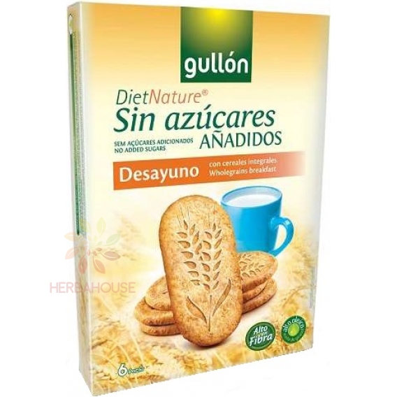Obrázok pre Gullón Raňajkové sušienky s celozrnnými cereáliami bez cukru (216g) 