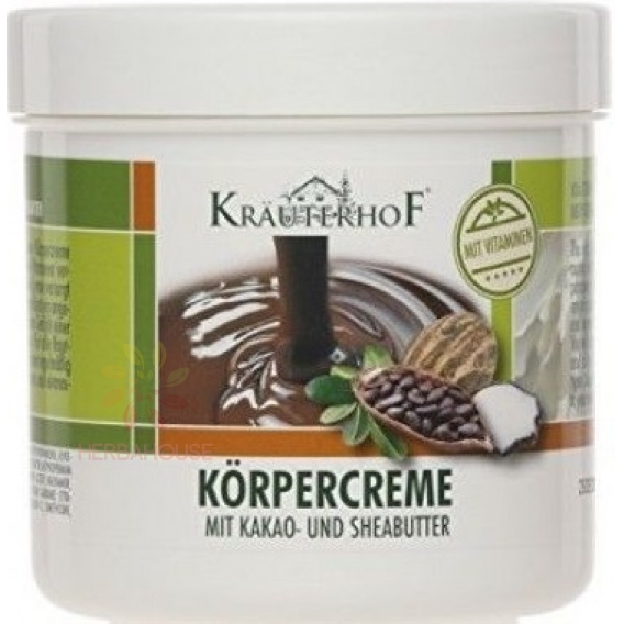 Obrázok pre Kräuterhof Telový krém s kakaovým a bambuckým maslom (250ml)