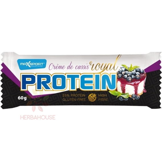 Obrázok pre Max Sport Royal protein bar čierna ríbezľa (60g)