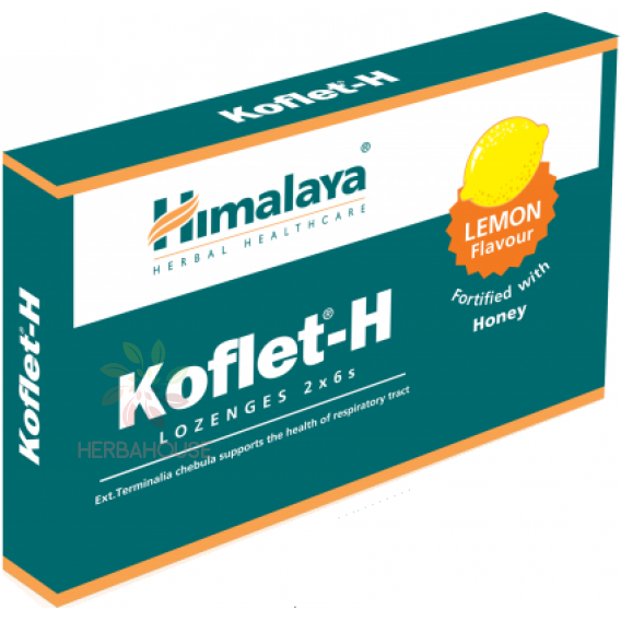 Obrázok pre Himalaya Koflet-H Lemon Bylinné pastilky s medom (12ks)