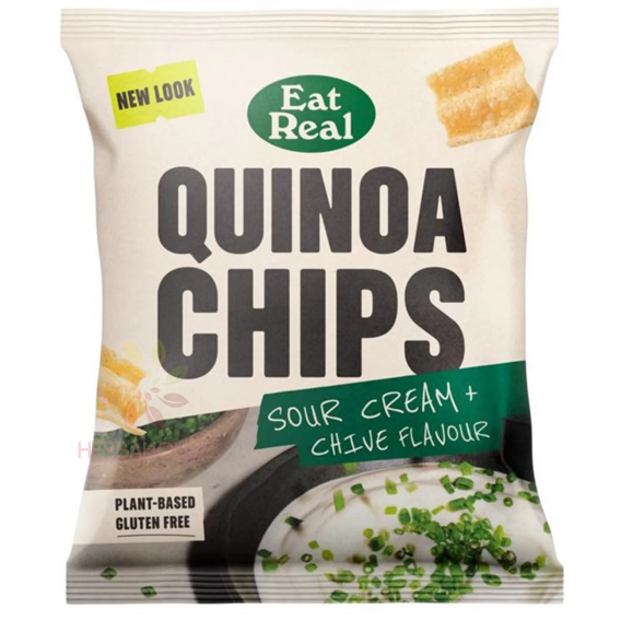 Obrázok pre EatReal Quinoa chipsy s príchuťou - kyslá smotana a pažítka (40g)