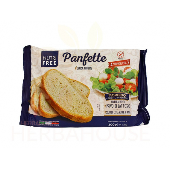 Obrázok pre Nutri Free Panfette Bezlepkový krájaný svetlý chlieb (300g)