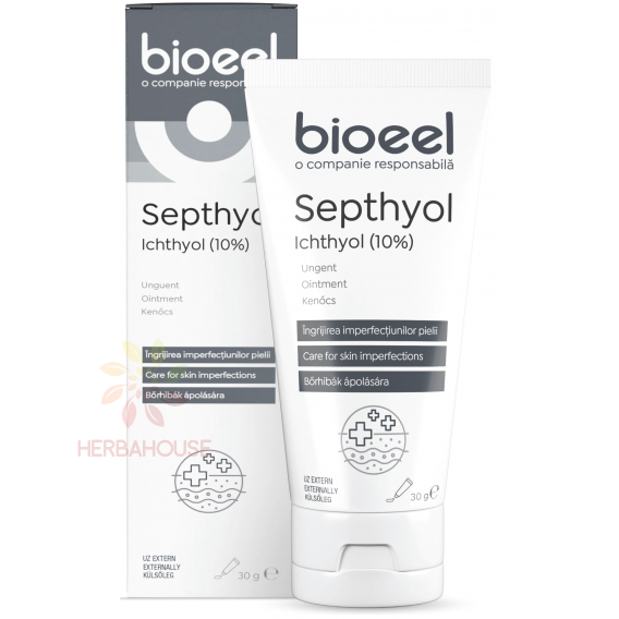 Obrázok pre Bioeel Septhyol krém s ichtyolom 10% – protizápalová masť na akné, seboreu a rosaceu (30g) 