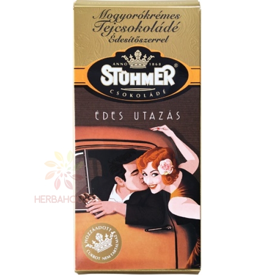 Obrázok pre Stühmer Mliečna čokoláda s orieškovou náplňou bez cukru so sladidlom (100g)