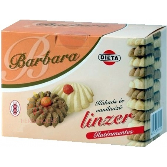 Obrázok pre Barbara Bezlepkové Linecké sušienky kakaové a vanilkové (150g)