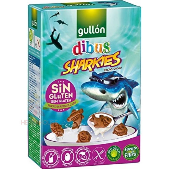 Obrázok pre Gullon Sharkies bezlepkové kakaové sušienky (250g)