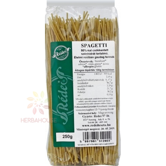Obrázok pre Rédei Cestoviny so zníženým obsahom sacharidov - špagety (250g)