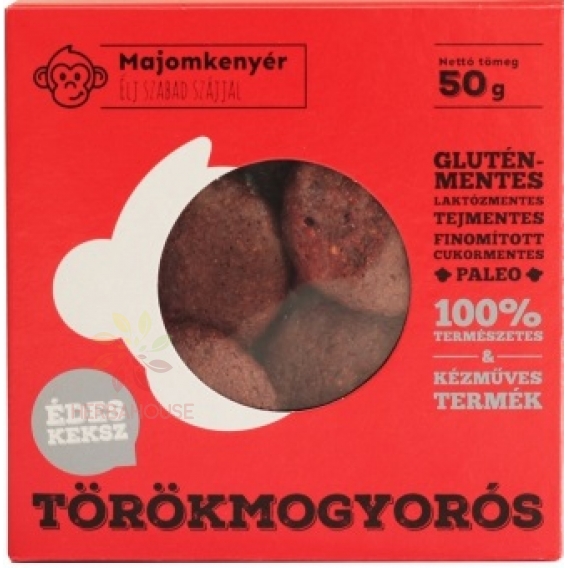 Obrázok pre Majomkenyér Bezlepkové sušienky s lieskovými orechmi (50g)