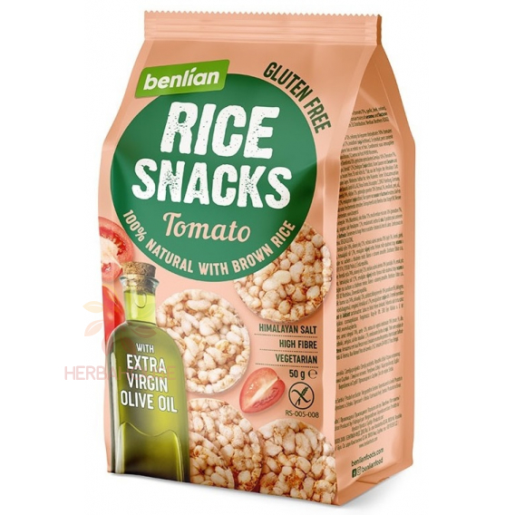 Obrázok pre Benlian Food Bezlepkový ryžový snack so sušenou zeleninou (50g)