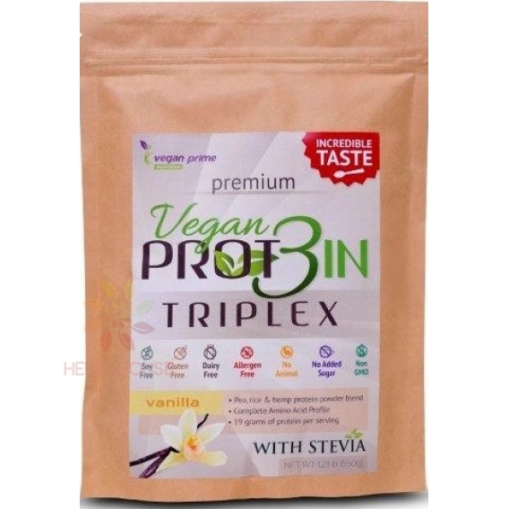 Obrázok pre Vegan Prime Vegan Prot3in Triplex vanilka (550g)