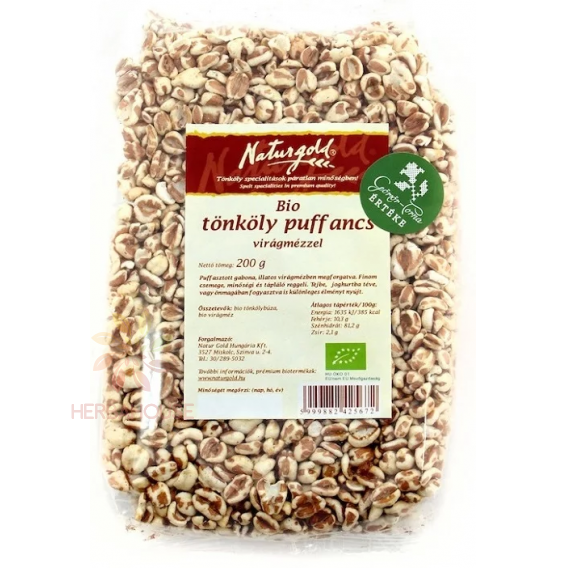 Obrázok pre Naturgold Bio Pufovaná špalda s kvetovým medom (200g)