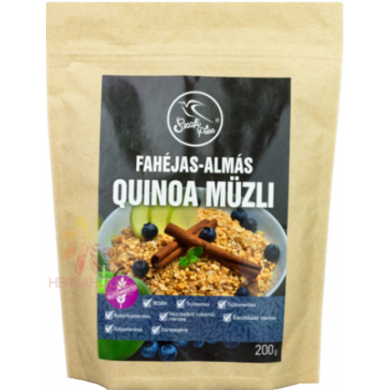 Obrázok pre Szafi Free Bezlepkové škoricovo jablkové quinoa müsli (200g)