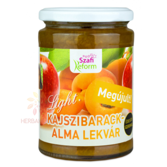 Obrázok pre Szafi Reform Marhuľa-jablkový lekvár so sladidlom (350g)