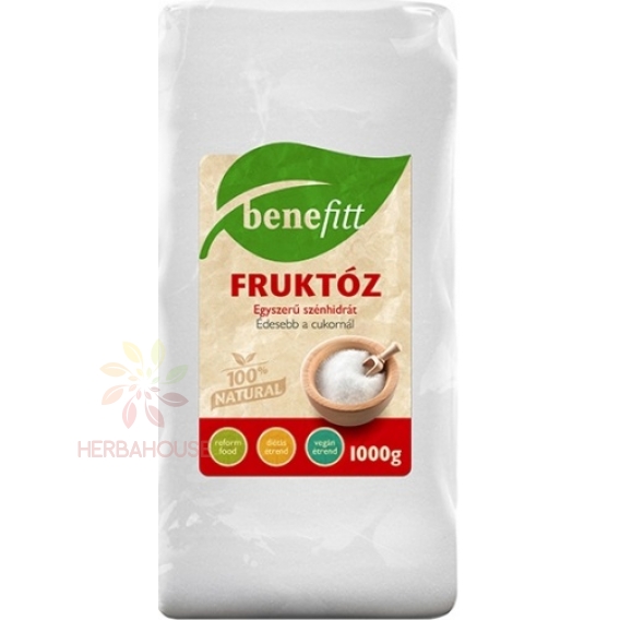 Obrázok pre Benefitt Fruktóza - ovocný cukor (1000g)