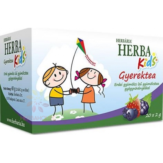 Obrázok pre Herbária Herba Kids Detský ovocno-bylinný čaj s príchuťou lesných plodov (20ks)