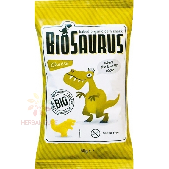 Obrázok pre McLloyd´s Biosaurus Bezlepkový kukuričný snack so syrovou príchuťou (50g)